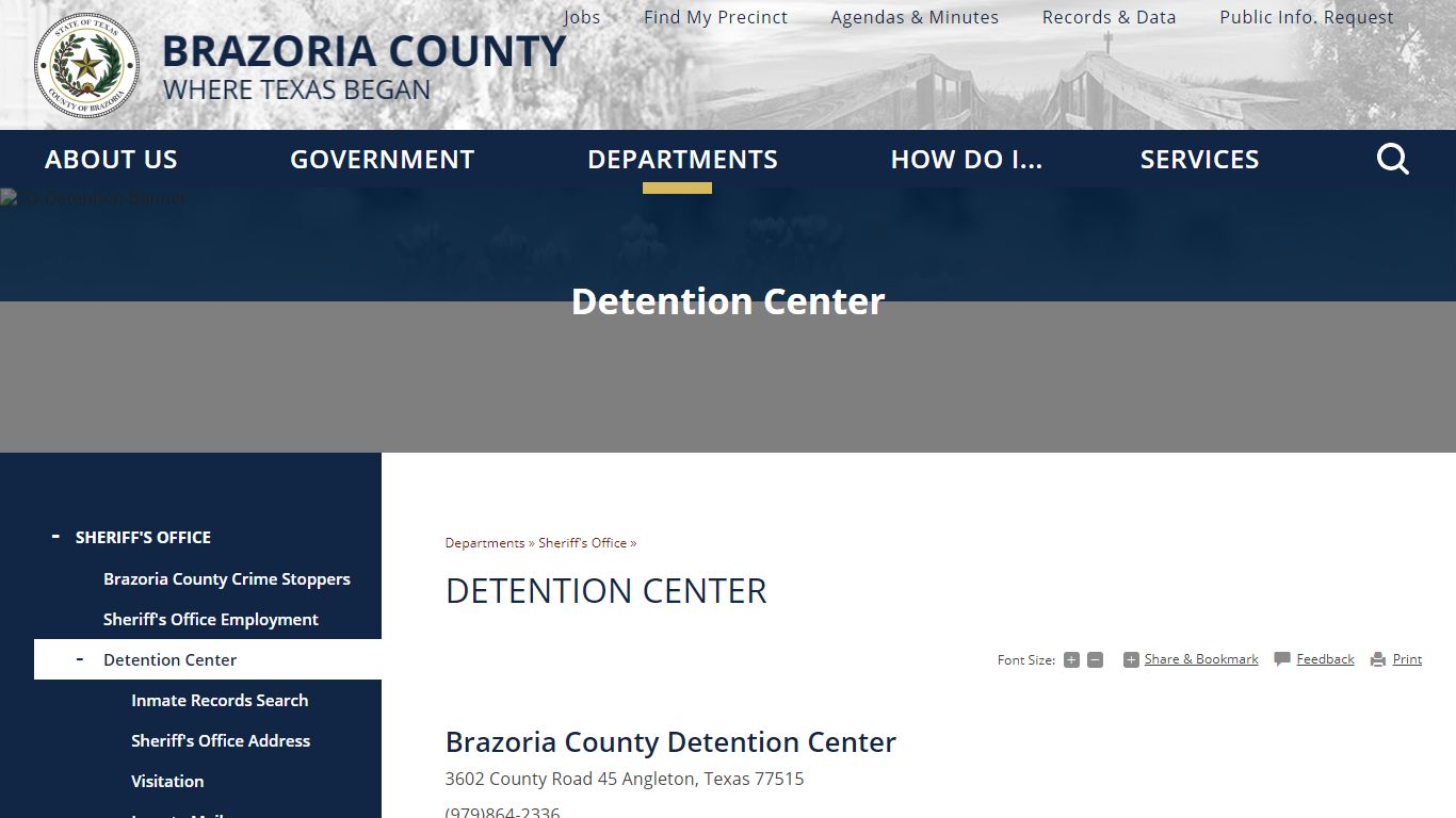 Detention Center | Brazoria County, TX