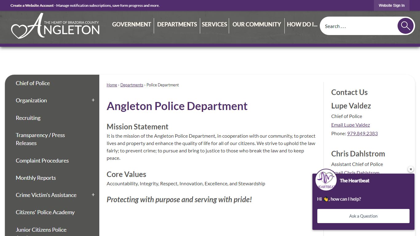 Angleton Police Department | Angleton, TX - Official Website